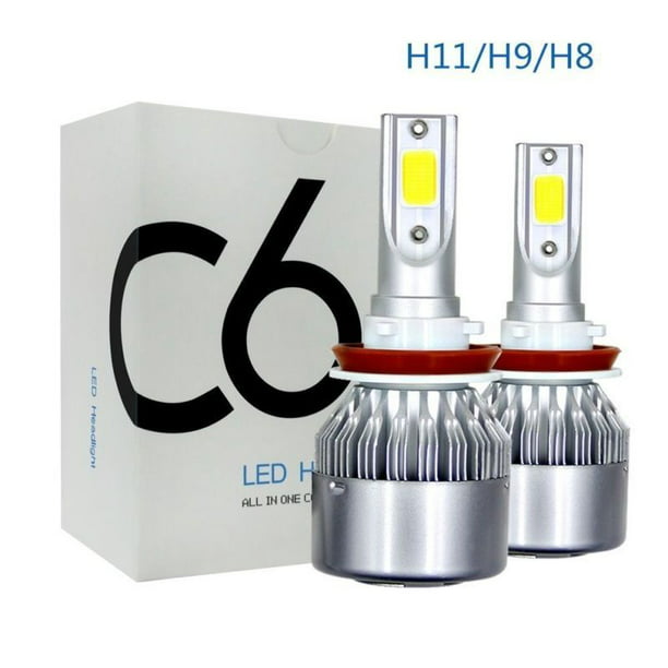 3 Year Warranty Wanmingtek Pack of 2 H7 Car Headlight Bulbs Conversion Kits,Nighteye-A385-N7 70W 10000LM 6000K Cool White CSP CREE LED Automotive Driving Headlight Bulbs 